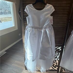 Elegant White Kids Dress